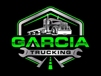 Garcia Trucking  logo design by jaize