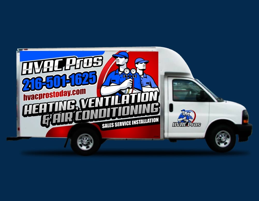 HVAC Pros Heating, Ventilation, & Air Conditioning  logo design by DreamLogoDesign