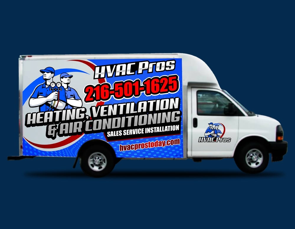 HVAC Pros Heating, Ventilation, & Air Conditioning  logo design by DreamLogoDesign