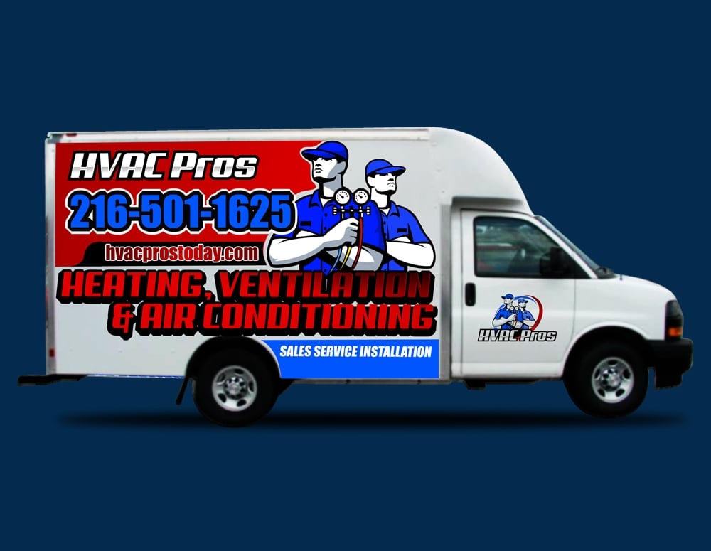 HVAC Pros Heating, Ventilation, & Air Conditioning  logo design by DreamLogoDesign