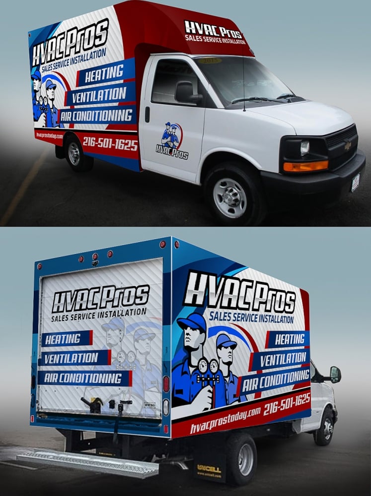 HVAC Pros Heating, Ventilation, & Air Conditioning  logo design by scriotx