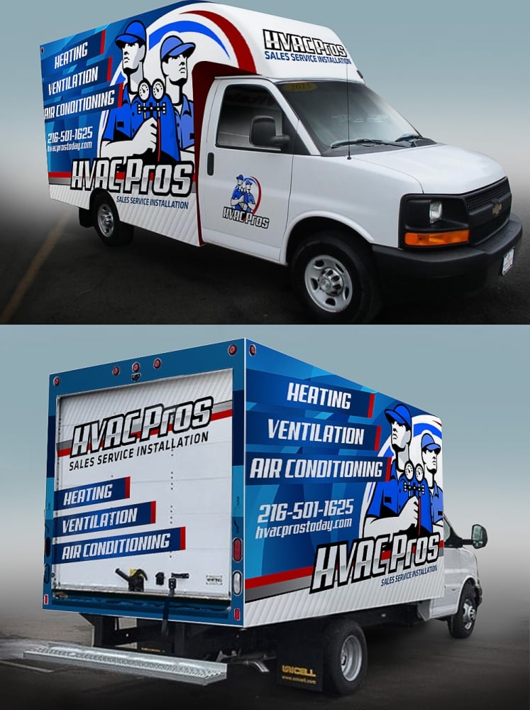 HVAC Pros Heating, Ventilation, & Air Conditioning  logo design by scriotx