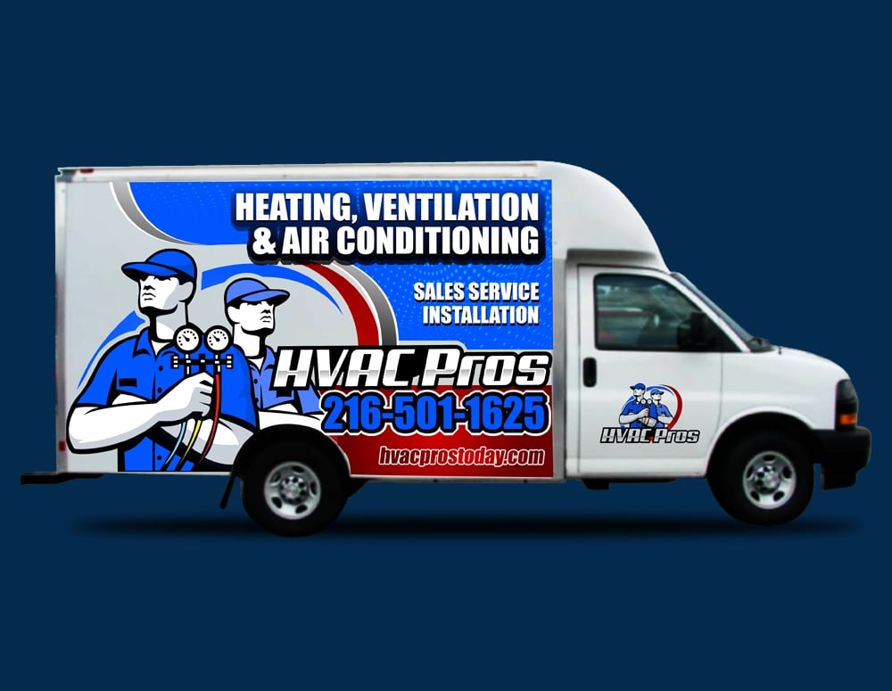 HVAC Pros Heating, Ventilation, & Air Conditioning  logo design by DreamLogoDesign