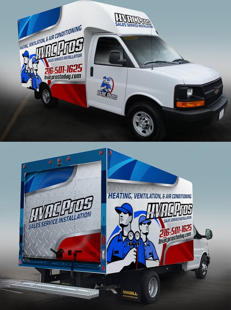 HVAC Pros Heating, Ventilation, & Air Conditioning  logo design by scriotx