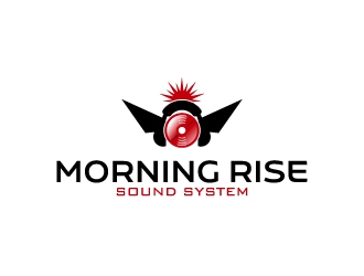 Morning Rise Sound System logo design by AamirKhan