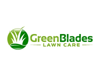 Green Blades Lawn Care logo design by jaize