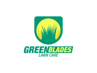 Green Blades Lawn Care logo design by ekitessar