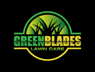 Green Blades Lawn Care logo design by denfransko