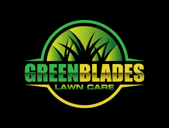 Green Blades Lawn Care logo design by denfransko