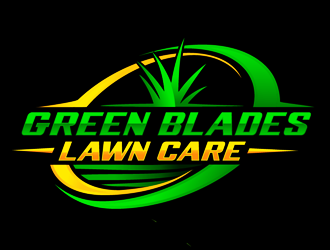 Green Blades Lawn Care logo design by megalogos