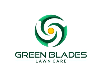 Green Blades Lawn Care logo design by excelentlogo