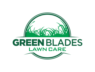 Green Blades Lawn Care logo design by YONK