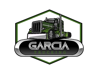 Garcia Trucking  logo design by Shailesh