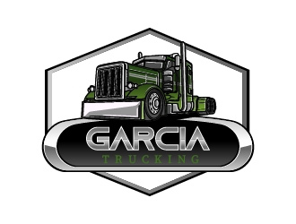 Garcia Trucking  logo design by Shailesh