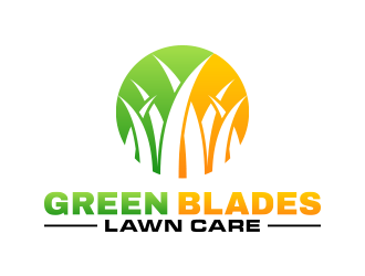 Green Blades Lawn Care logo design by lexipej