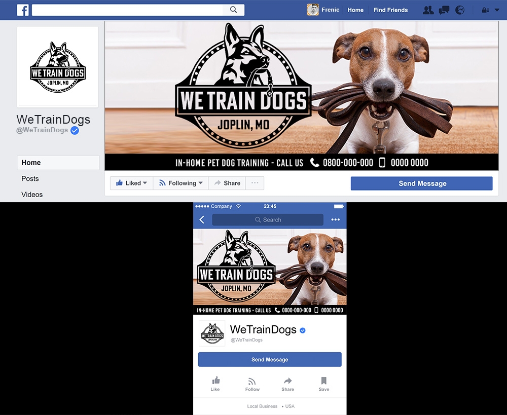 We Train Dogs logo design by Frenic