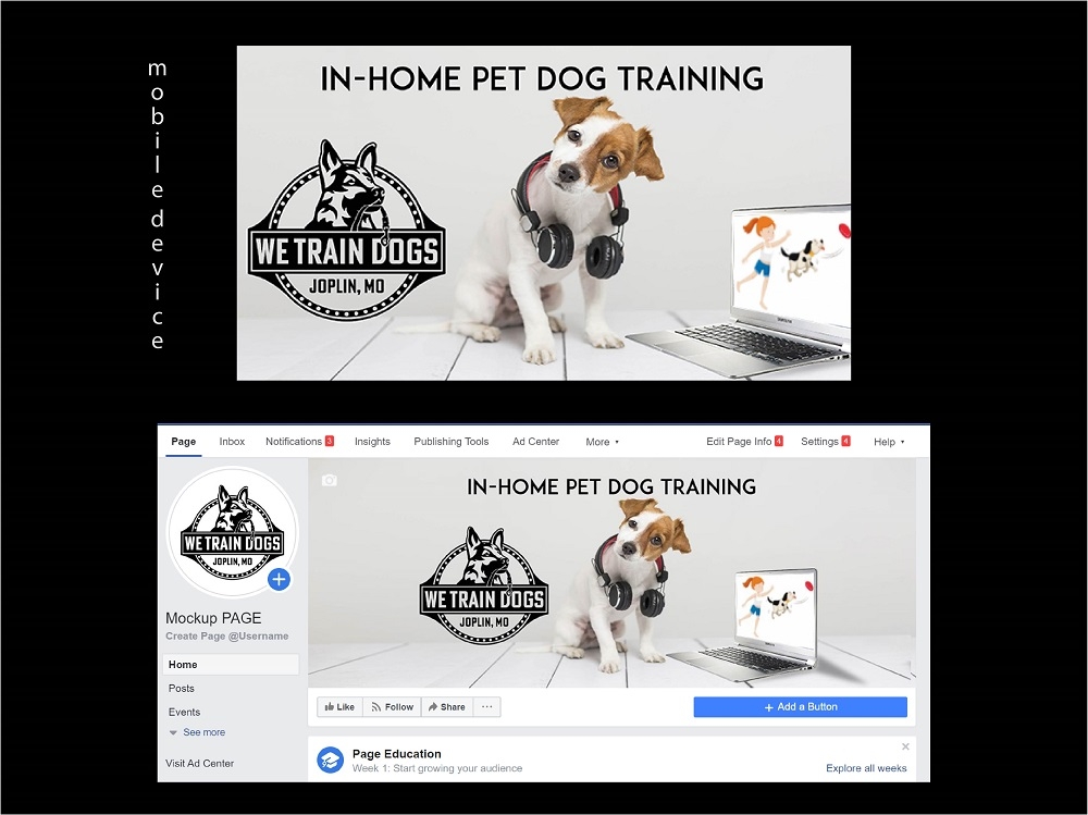 We Train Dogs logo design by bulatITA