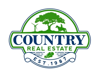 Country Real Estate  logo design by DreamLogoDesign