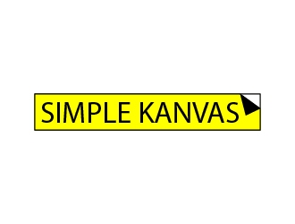 Simple Kanvas logo design by Shailesh