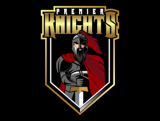 Premier Athletics Sports Academy AKA Premier Knights logo design by Kruger