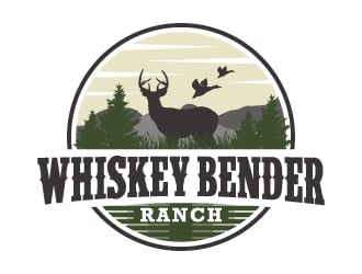 Whiskey Bender Ranch logo design by Kirito