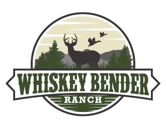 Whiskey Bender Ranch logo design by Kirito