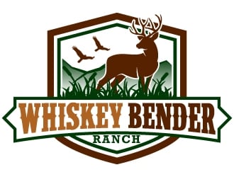 Whiskey Bender Ranch logo design by Kirito