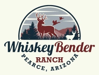 Whiskey Bender Ranch logo design by Kirito