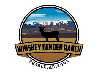 Whiskey Bender Ranch logo design by Kruger