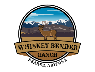 Whiskey Bender Ranch logo design by Kruger