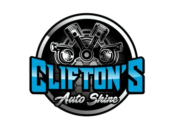 Cliftons Auto Shine logo design by usashi