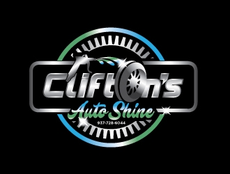 Cliftons Auto Shine logo design by KreativeLogos