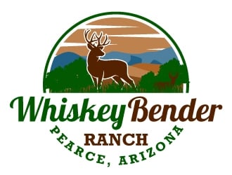 Whiskey Bender Ranch logo design by Kirito