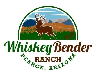 Whiskey Bender Ranch logo design by Kirito