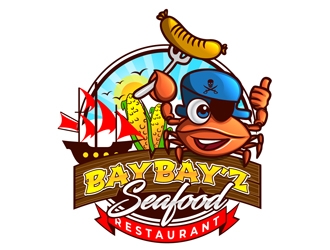 Bay Bay’z Seafood logo design by DreamLogoDesign