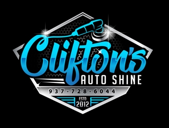 Cliftons Auto Shine logo design by DreamLogoDesign