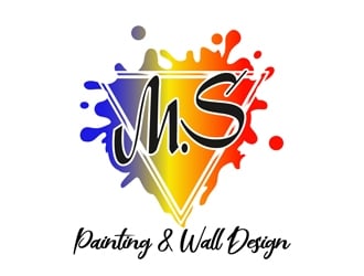 M.S. Painting logo design by DreamLogoDesign