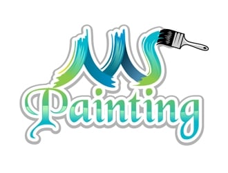 M.S. Painting logo design by DreamLogoDesign