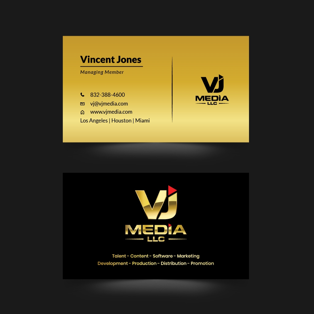 VJ Media LLC logo design by kakikukeju