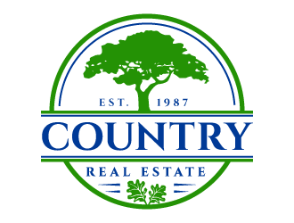 Country Real Estate  logo design by akilis13