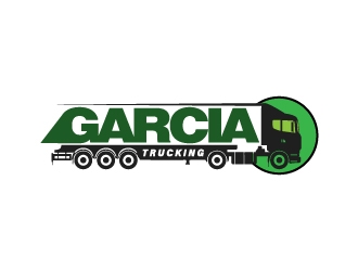 Garcia Trucking  logo design by ascii