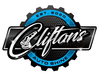 Cliftons Auto Shine logo design by REDCROW