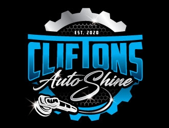 Cliftons Auto Shine logo design by REDCROW