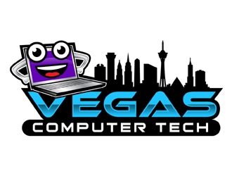 Vegas Computer Tech logo design by MAXR