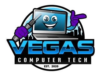 Vegas Computer Tech logo design by DreamLogoDesign