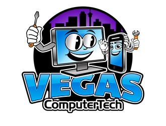 Vegas Computer Tech logo design by DreamLogoDesign