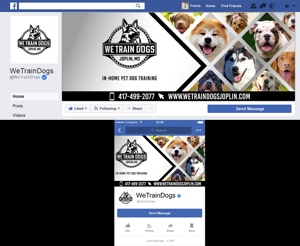 We Train Dogs logo design by Frenic