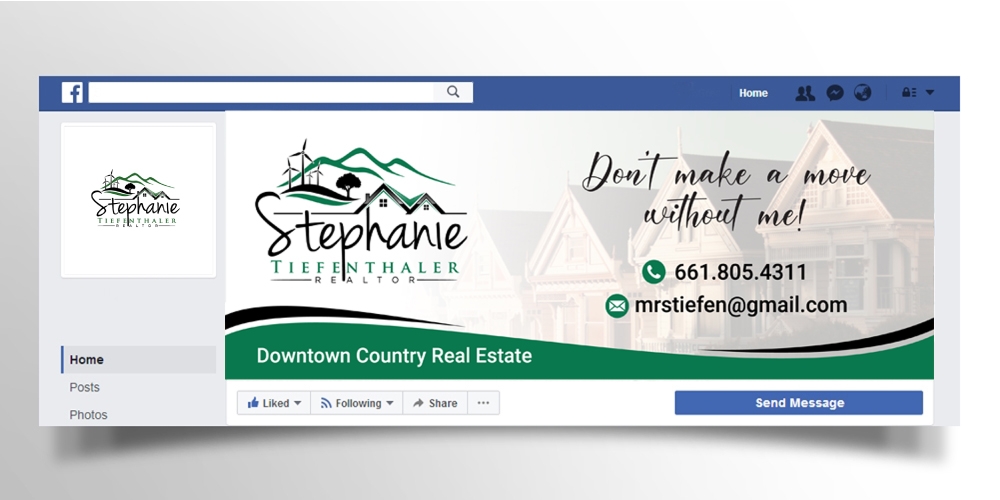 Downtown Country Real Estate logo design by Boomstudioz