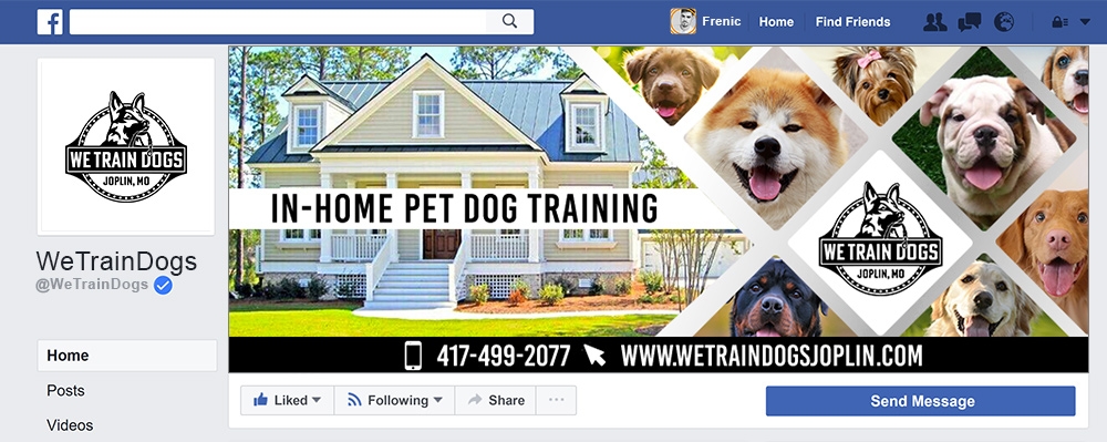 We Train Dogs logo design by Frenic