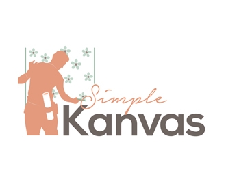 Simple Kanvas logo design by DreamLogoDesign